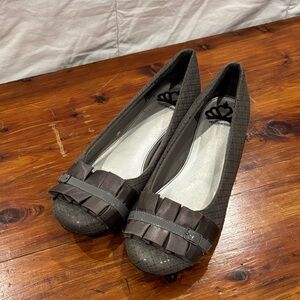 Fergalicious Brown Flats with Ruffle Detail